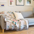 Popular design woven polyester blanket blanket for sofa